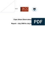 Cape Urban Observatory Report