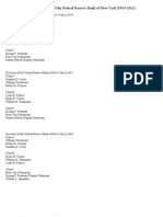 List of Directors of The Federal Reserve Bank of New York (1914-2011)