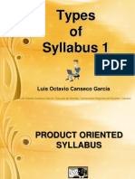 Types of Syllabus 1 - Product Oriented - Mtro. Octavio