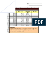 Business Math Using Excel: Chapter 06 - Exercise 01