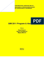 QIM 2011 Abstracts E-Book