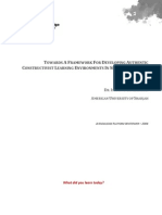 Towards A Framework For Developing Authentic Constructivist Learning Environments in Semantically Rich Domains