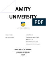 Amity University: Amity School of Business J-I Block, Sector-125 Noida