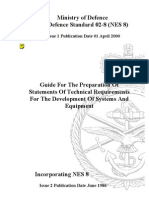 Ministry of Defence Defence Standard 02-8 (NES 8) : Issue 1 Publication Date 01 April 2000