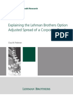 Explaining The Lehman Brothers Option Adjusted Spread of A Corporate Bond - Claus Pedersen