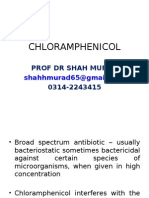 Chloramphenicol: Prof DR Shah Murad 0314-2243415