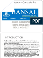 Bansal Finstock & Comtrade PVT