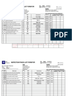 Punch List Format