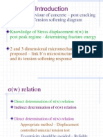 Fracture Behaviour of Concrete - Post Cracking Behaviour - Tension Softening Diagram