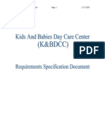 Requirement Specifications Document For Kids and Babies Day Care Center