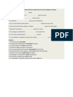 Fill in The Blanks Using Appropriate Verb Forms. Observe The Rule of The Sequence of Tenses