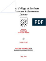 MBA-BBA Dissertation Template