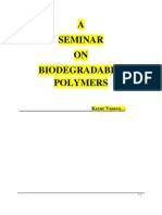 Seminar On Biodegradable Polymers