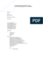 A Program To Create A Linked List and Perform Operations Such As Insertion, Deletion, Update, Reverse in A Link List Developed by Roll No.2308244