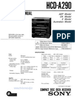 Sony HCD A290