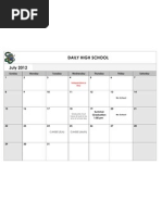 Daily School Calendar 12-13