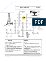 Energy Transformation Crossword