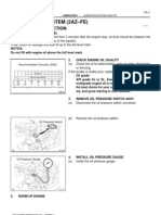 Lubrication System (2Az-Fe) : On-Vehicle Inspection