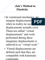 Galerkin's Method in Elasticity