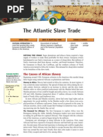 CH 20 Sec 3 - The Atlantic Slave Trade