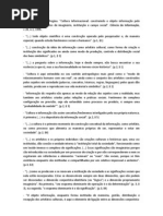 Fichamento Marteleto "Cultura Informacional: Construindo o Objeto Informação Pelo Emprego Dos Conceitos de Imaginário, Instituição e Campo Social". Ciência Da Informação, v.24, n.1, 1995.