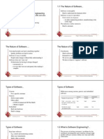 1.1 The Nature of Software... : Software Is Intangible Software Is Easy To Reproduce