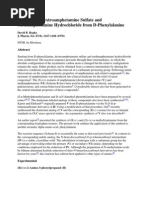 Synthesis of Dextroamphetamine Sulfate and Methamphetamine Hydrochloride From D