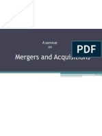 Mergers and Acquisitions