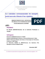 Les Contraintes Environnementales Du Monopole Postal Marocain