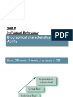 Ability &amp Biographical Characteristics