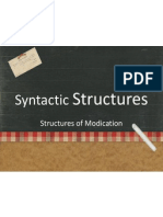 Structure of Modification