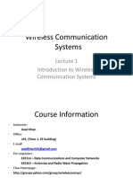 Introduction To Wireless Communication Systems