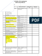 LT PANEL / PCC Checking List Dept: Electrical: Equipment Tag No: Incoming PCC Feeder No.: Date