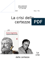 Tesina La Crisi Delle Certezze