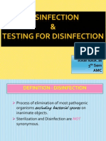 Disinfection - Testing For Disinfection