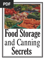 Food Storage and Canning Secrets