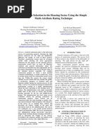 Contractor Selection in The Housing Sector Using The Simple Multi-Attribute Rating Technique