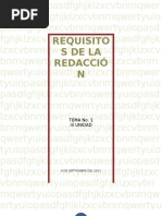 Requisitos de La Redaccion