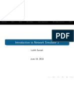 Introduction To Network Simulator 3: Lalith Suresh