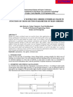 Optimisation of Double Box Girder Overhead Crane in Function of Cross Section Parameter of Main Girders