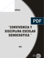 Convivencia y Disciplina Escolar Democrática