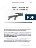 QB57 Air Rifle Operator's Manual and Parts Diagram