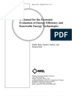 A Manual For The Economic Evaluation of Energy Efficiency and Renewable Energy Technologies