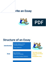 103 Essay Structure