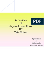 Acquisition of Jaguar Land Rover by Tata Motors