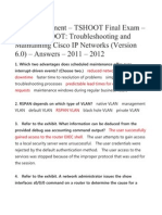 TSHOOT Final Exam - CCNP TSHOOT