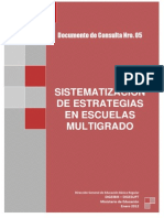 Sistematizar en Escuelas Multigrado