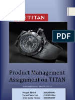 Product Management Assignment On TITAN