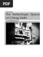 The Heterotopic Space of Chirag Delhi