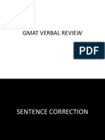 GMAT Verbal Review